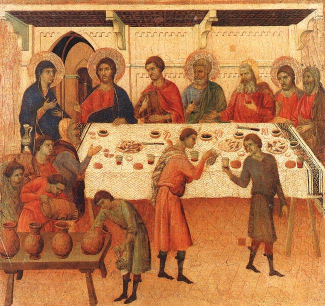 Duccio di Buoninsegna Wedding at Cana Germany oil painting art
